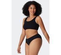 Schiesser Bustier 2er Pack ohne Cups Organic Cotton 95/5 Schwarz 38