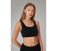 Schiesser Bustier 95/5 ohne Cups (95% Baumwolle) Unterwäsche schwarz Damen - 2er Pack, Größe 42