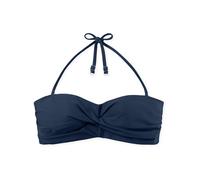 Schiesser Bustier-Bikini-Top Damen blau, L