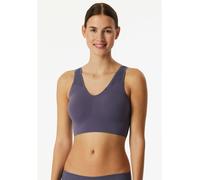 Schiesser Bustier Invisible Soft Damen nahtlos mit herausnehmbaren Pads Indigo Größe 44