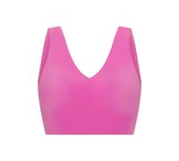 Bustier SCHIESSER "Invisible Soft", Damen, Gr. 46, N-Gr, 508, rot, Single Jersey, Obermaterial: 75% Polyamid, 25% Elasthan, bequem, BHs Bustier, Microfaser, Lasercut-Abschlüsse, V-Ausschnitt (70211808