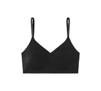 Schiesser Bustier Invisible Soft Spaghettiträger mit herausnehmbaren Pads Damen Schwarz Gr. 42