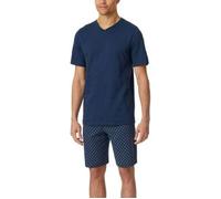 Schiesser Herren Schlafanzug kurz V-Ausschnitt - Nightwear Set, Admiral_182200, 60