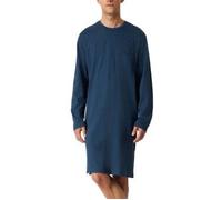 Schiesser Comfort Essential Longsleeve Sleepshirt Marine Baumwolle Medium Herren