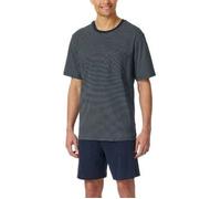 Schiesser Comfort Essentials Short Pyjama Dunkelblau Baumwolle XX-Large Herren