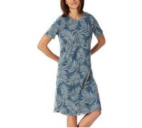 Schiesser Damen Kurzarm Baumwolle Modal Sleepshirt Bigshirt-Nightwear Nachthemd, atlantikblau_181260, 40