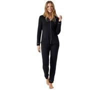 Schiesser Contemporary Nightwear Interlock Pyjama Schwarz 40 Damen