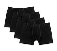 Schiesser Cotton Essential Shorts - 205222-4er Spar-Pack (7 (XL), 4 X Schwarz)