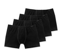 Schiesser Cotton Essential Shorts - 205222-4er SparPack, 4 X Schwarz, L