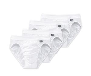 Schiesser Cotton Essentials Authentic Rio-Slip - 105984-4er Spar-Pack (6 (L), 4 X Weiß)