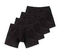 Schiesser Cotton Essentials Authentic Short - 103399-4er Spar-Pack (8 (XXL), 4 X Schwarz)