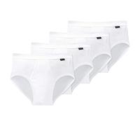 Schiesser Cotton Essentials Doppelripp Sportslip - 205177 - 4er Spar-Pack (8 Weiß)