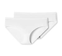 Schiesser Damen 2 Pack Hipster Panty Bio Baumwolle - 95/5 Organic Unterwäsche, Weiß_174295, 36 EU