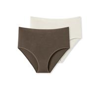 Schiesser Damen 2 Pack Midi Slip Unterwäsche - Modal Essentials, Sortiert 2_181764, 46