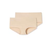 Schiesser Damen 2 Pack Panty Shorts Bio Baumwolle - 95/5 Organic Unterwäsche, Haut_174386, 46 EU