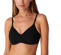 Schiesser Damen 2 Pack Spacer Mit Schale Bio Baumwolle 95/5 Organic BH-Träger, Schwarz_175999, 70C EU