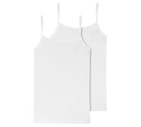 Schiesser Damen 2 Pack Spaghetti Top Unterhemd Baumwolle - 95/5