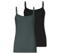 Unterhemd SCHIESSER "Modal Essentials", Damen, Gr. 44, N-Gr, sortiert 7, Single Jersey, Obermaterial: 85% Modal, 15% Elasthan, figurbetont, tiefer Rundhals, Unterhemden, Spaghetti-Träger, Single Jerse