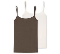 Schiesser Damen 2 Pack Spaghettitop Unterhemd - Modal Essentials, Sortiert 2_181761, 38