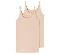Schiesser Damen 2 Pack Trägertop Unterhemd Bio Baumwolle - 95/5 Organic