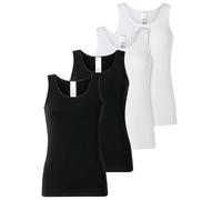 Schiesser Damen 2 Pack Trägertop Unterhemd mit Spitze - Modern Multipacks