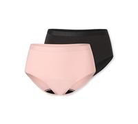 Schiesser Damen 2pack Panty - Secret Care Slip, Sortiert 1_182900, 34-36 EU