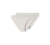 Schiesser Damen 2PACK Rio Slip Bio Baumwolle mit Spitze - Cotton Lace