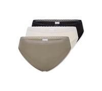 Rioslip SCHIESSER "Modern Multipacks", Damen, Gr. 42, 912, sonstiges, Single Jersey, Obermaterial: 95% Baumwolle, 5% Elasthan, körpernah, Unterhosen, Spitzenbänder, Baumwollmischung, Single Jersey (73