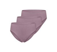 Schiesser Damen-Slips Jazz-Pants Cotton Essentials Stretch – 3er Pack Lila XXL