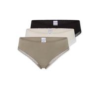 Schiesser Damen 3 Pack Tanga String mit Spitze - Modern Multipacks
