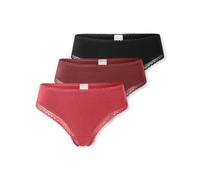 String SCHIESSER "Modern Multipacks", Damen, Gr. 44, sortiert 5, Single Jersey, Obermaterial: 95% Baumwolle, 5% Elasthan, körpernah, Unterhosen String, Spitzenbänder, Baumwollmischung, Single Jersey (