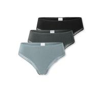 Schiesser String Modern Multipacks Damen 3er-Pack Gr. 40 bunt 95% Baumwolle/5% Elasthan