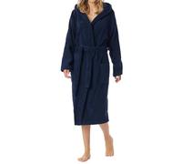 Schiesser Damen Bademantel 128545-815, Gr. 42 / XL, Blau (815-navy)