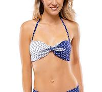 Schiesser Damen Bandeau Bikinioberteil Top, Gr. 70C (Herstellergröße: 36C), Blau (Admiral 801)