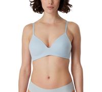 Schiesser Damen BH gepaddet ohne Bügel - Invisible Soft, Bluebird_166568, 70B