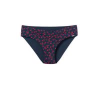 Schiesser Damen Bikini-Hose Midi - Mix & Match Swim - blau, rot - Größe M