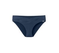 Schiesser Damen Bikini-Hose Midi - Mix & Match Swim | vorne V-Form mit raffinierter Wickeloptik