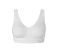 Schiesser Damen Bustier mit herausnehmbaren Pads - Classic Seamless - Weiss - Größe L