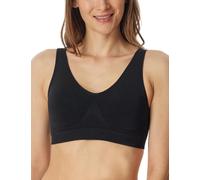 Schiesser Damen Bustier mit herausnehmbaren Pads nahtlos - Classic Seamless, schwarz_181105, L