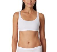 Schiesser Bustier Damen Doppelripp Organic Cotton Pure Rib Weiß Größe 36