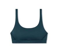 Schiesser Damen Bustier Organic Cotton Pure Rib Sport-BH, Jeansblau_179880, 38 EU