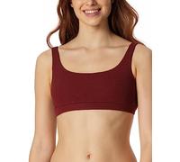 Schiesser Damen Bustier-Pure Rib Trainings-BH, rost, normal