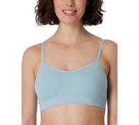 Schiesser Damen Bustier Spaghettiträger mit herausnehmbaren Pads-Casual Seamless Unterwäsche, Bluebird_181102, XXL