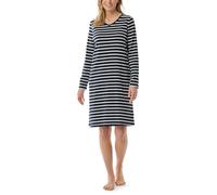 Schiesser Nachthemd Casual Essentials Damen Nachtblau Baumwolle Größe 50