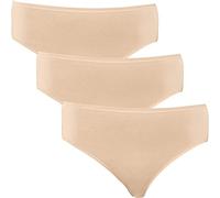 Schiesser Damen Slip Cotton Essentials 3er Pack (Größe: 40 / Farbe: nude)