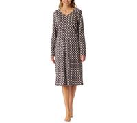 Schiesser Damen Nachthemd Langarm weiche Baumwolle Bigshirt mit Taschen - Nightwear