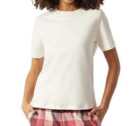 Schiesser Damen Langarmshirt Knopfleiste Pyjamaoberteil, graublau, 40