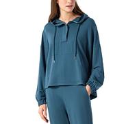 Schiesser Damen Langarmshirt Pyjamaoberteil, blaugrün, D 38 (US: M)