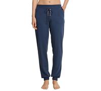 Schiesser Damen Lange Schlafanzughose Loungehose Sweathose Lang - 162975, Größe Damen:42, Farbe:blaugrau
