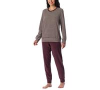 Schiesser Damen Langer Schlafanzug Pyjama Lang Frottee - 180116